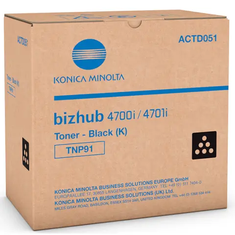 Toner Konica Minolta TNP91 / ACTD051 Czarny do drukarek (Oryginalny) [20k]